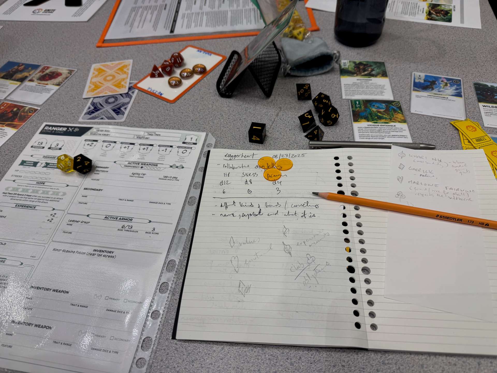 dice, tokens, cards, oh my!